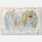 Designart - Ancient Map of The World II - Rustic Canvas Wall Art Print